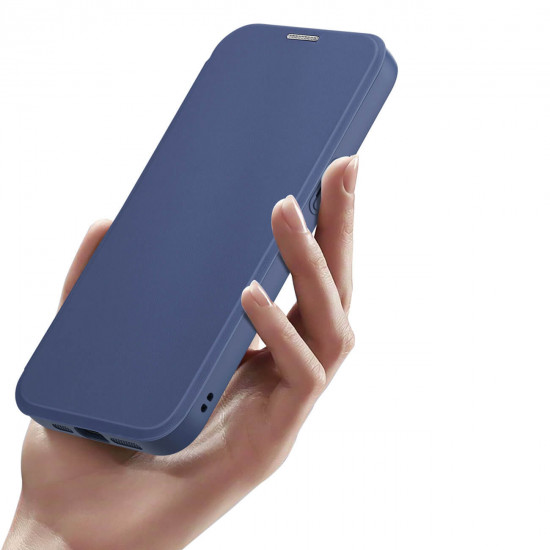 Dux Ducis iPhone 15 Pro Max Skin X Pro Magnetic Flip Case Θήκη Βιβλίο με MagSafe - Blue