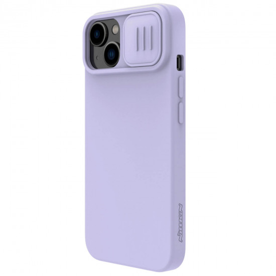Nillkin iPhone 15 Plus CamShield Silky Θήκη Σιλικόνης με Κάλυμμα για την Κάμερα - Purple