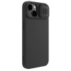 Nillkin iPhone 15 Plus CamShield Silky Θήκη Σιλικόνης με Κάλυμμα για την Κάμερα - Black