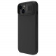 Nillkin iPhone 15 Plus CamShield Silky Θήκη Σιλικόνης με Κάλυμμα για την Κάμερα - Black
