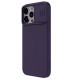 Nillkin iPhone 15 Pro Max CamShield Silky Θήκη Σιλικόνης με Κάλυμμα για την Κάμερα - Dark Purple