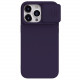 Nillkin iPhone 15 Pro CamShield Silky Θήκη Σιλικόνης με Κάλυμμα για την Κάμερα - Dark Purple