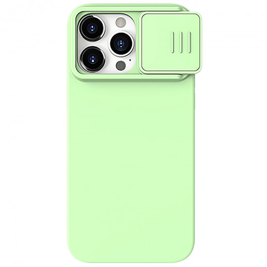 Nillkin iPhone 15 Pro CamShield Silky Θήκη Σιλικόνης με Κάλυμμα για την Κάμερα - Mint