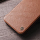 Nillkin iPhone 15 Pro Qin Pro Leather Θήκη Βιβλίο με Κάλυμμα για την Κάμερα - Brown