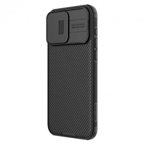 Nillkin iPhone 15 Pro CamShield Pro Magnetic Σκληρή Θήκη με Κάλυμμα για την Κάμερα και MagSafe - Black