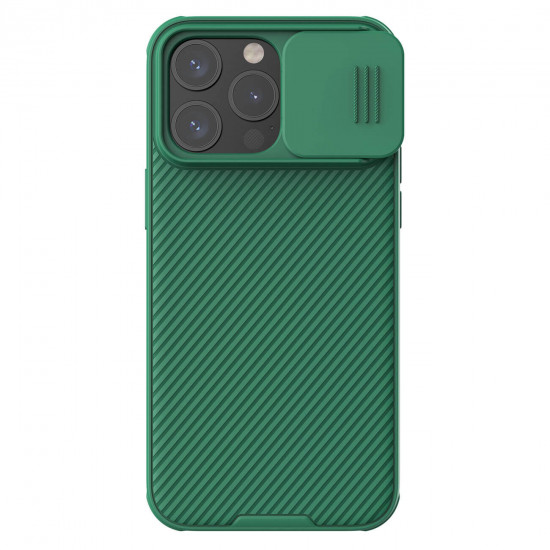 Nillkin iPhone 15 Pro CamShield Pro Magnetic Σκληρή Θήκη με Κάλυμμα για την Κάμερα και MagSafe - Green