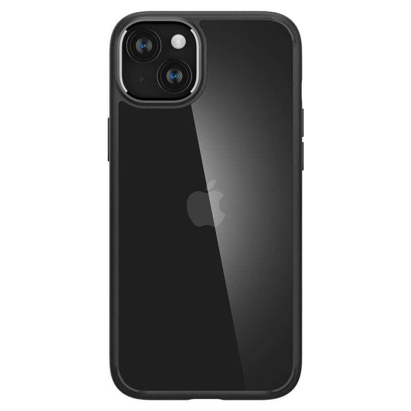 Spigen iPhone 15 Crystal Hybrid Σκληρή Θήκη με Πλαίσιο Σιλικόνης - Black