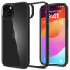 Spigen iPhone 15 Crystal Hybrid Σκληρή Θήκη με Πλαίσιο Σιλικόνης - Black
