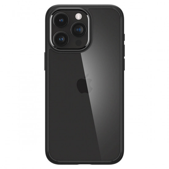 Spigen iPhone 15 Pro Max Crystal Hybrid Σκληρή Θήκη με Πλαίσιο Σιλικόνης - Matte Black