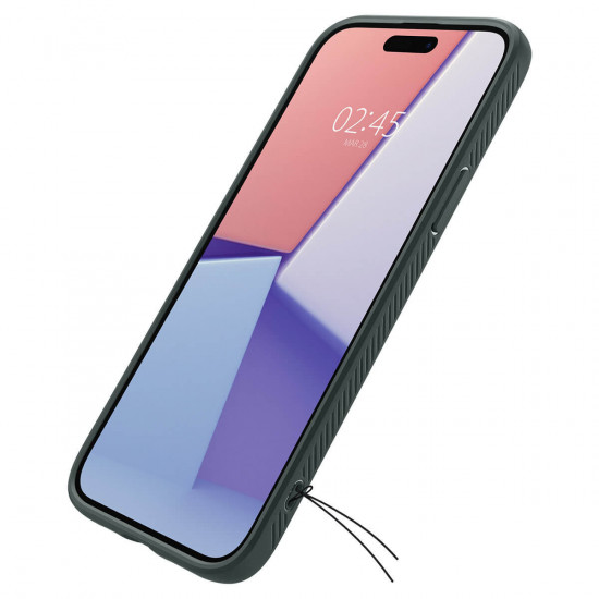 Spigen iPhone 15 Plus Liquid Air Θήκη Σιλικόνης - Abyss Green