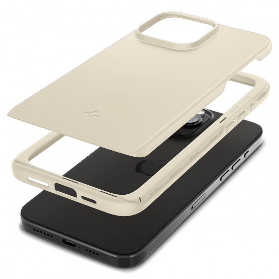 Spigen iPhone 15 Pro Max Thin Fit Σκληρή Θήκη - Mute Beige