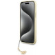 Guess iPhone 15 Plus - 4G Charms Collection Θήκη με Επένδυση Συνθετικού Δέρματος - Grey - GUHCP15MGF4GGR