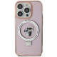 Karl Lagerfeld iPhone 15 Ring Stand Karl and Choupette MagSafe Σκληρή Θήκη με Πλαίσιο Σιλικόνης και MagSafe - Pink - KLHMP15SHMRSKCP