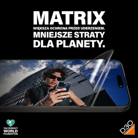 PanzerGlass iPhone 15 Pro Max Matrix D3O Ultra-Wide Fit Easy Aligner 6H Ευλύγιστο Αντιχαρακτικό Γυαλί Οθόνης - Black