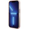 Karl Lagerfeld iPhone 15 Pro Ring Stand Choupette Head MagSafe Σκληρή Θήκη με Πλαίσιο Σιλικόνης και MagSafe - Διάφανη / Pink - KLHMP15LHMRSCHP