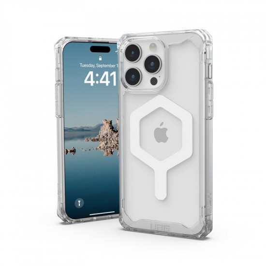UAG iPhone 15 Pro Max Plyo Series Θήκη Υψηλής Προστασίας με MagSafe - Ice / White - Διάφανη