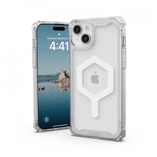 UAG iPhone 15 Plus Plyo Series Θήκη Υψηλής Προστασίας με MagSafe - Ice / White - Διάφανη