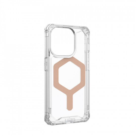 UAG iPhone 15 Pro Plyo Series Θήκη Υψηλής Προστασίας με MagSafe - Ice / Rose Gold - Διάφανη
