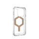 UAG iPhone 15 Pro Plyo Series Θήκη Υψηλής Προστασίας με MagSafe - Ice / Gold - Διάφανη