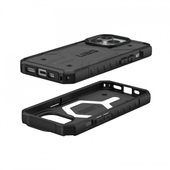 UAG iPhone 15 Pro Pathfinder MagSafe Series Σκληρή Θήκη με MagSafe - Silver