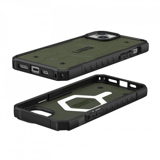 UAG iPhone 15 Plus Pathfinder MagSafe Series Σκληρή Θήκη με MagSafe - Olive Drab