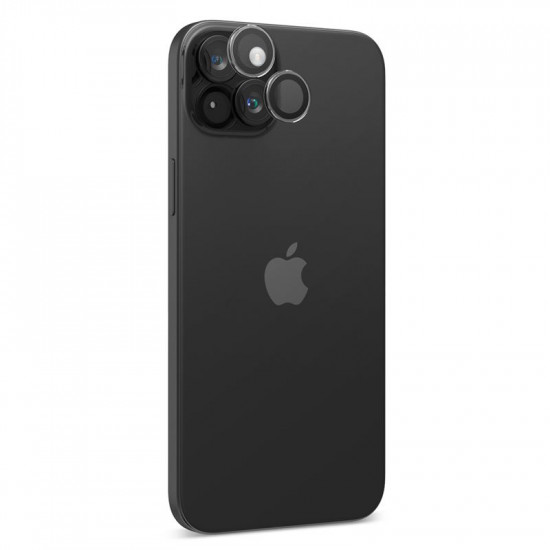 Spigen iPhone 14 Pro / 14 Pro Max / 15 Pro / 15 Pro Max Optik.TR EZ Fit Αντιχαρακτικό Γυαλί για την Κάμερα - 2 Τεμάχια - Crystal Clear