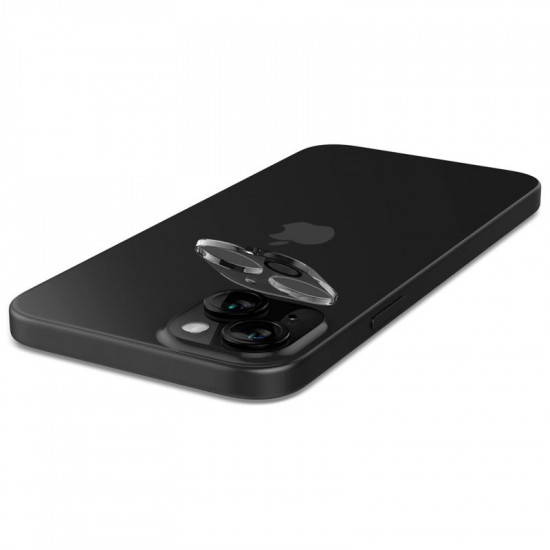 Spigen iPhone 15 / 15 Plus Aparatu Optik.TR Αντιχαρακτικό Γυαλί για την Κάμερα - 2 Τεμάχια - Διάφανο