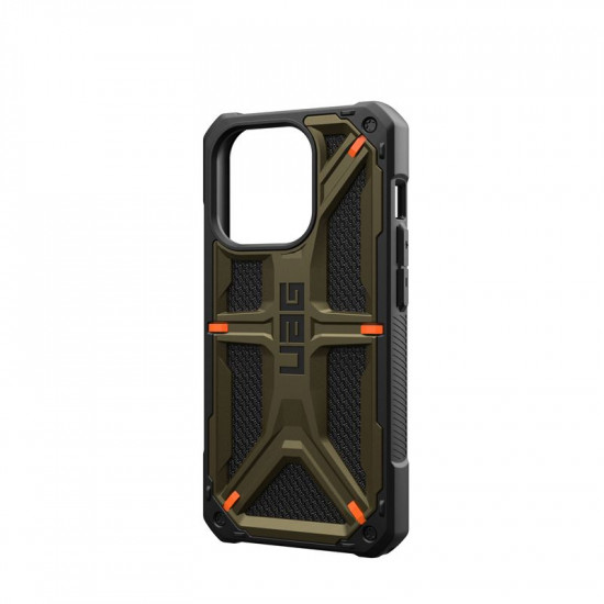 UAG iPhone 15 Pro Monarch Kevlar Series Σκληρή Θήκη - Kevlar Element Green