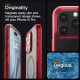 Spigen iPhone 15 Pro Ultra Hybrid Mag Σκληρή Θήκη με Πλαίσιο Σιλικόνης Και MagSafe - Frost Deep Red