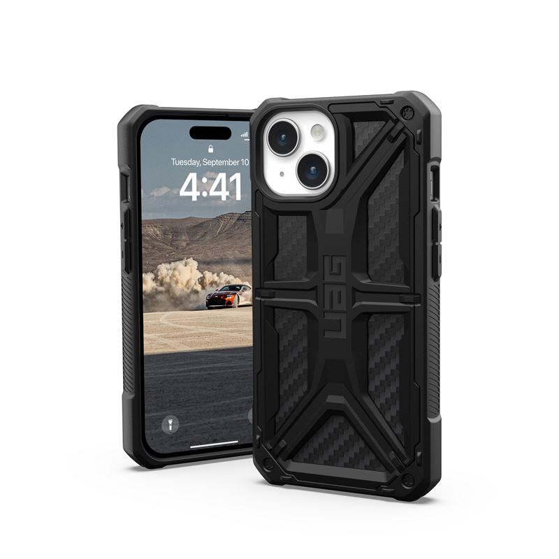 UAG iPhone 15 Monarch Series Σκληρή Θήκη - Carbon Fiber