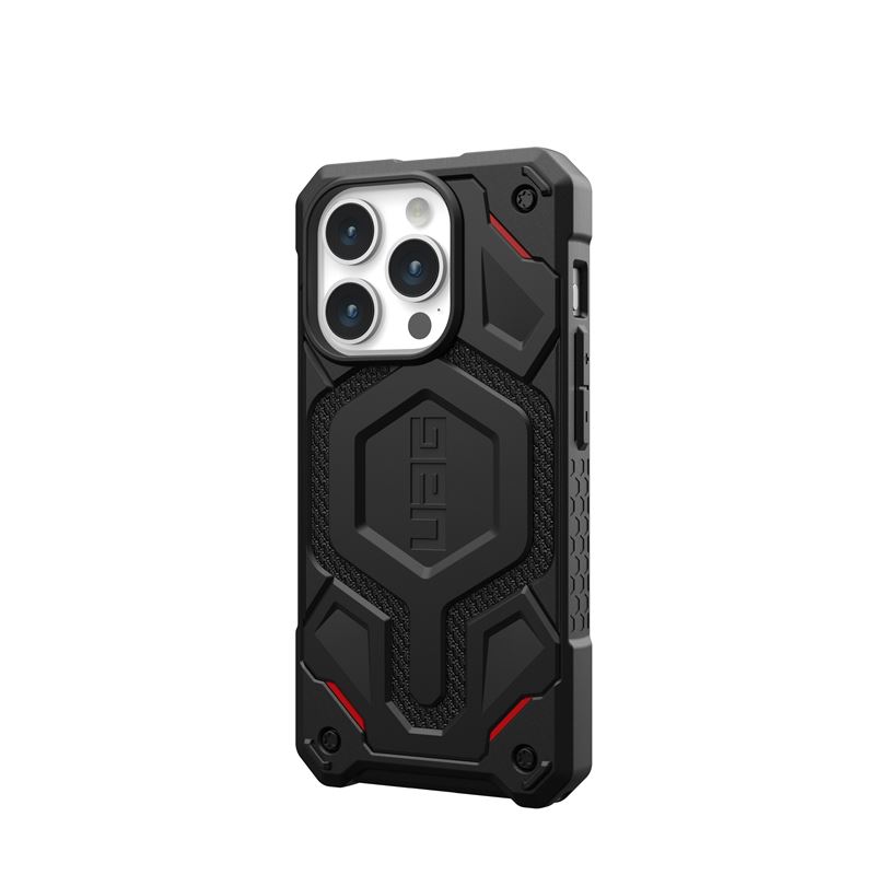 UAG iPhone 15 Pro Monarch Pro Kevlar Series Σκληρή Θήκη με MagSafe - Kevlar Black UAG iPhone 15 Pro Monarch Pro Kevlar Series Σκληρή Θήκη με MagSafe - Kevlar Black