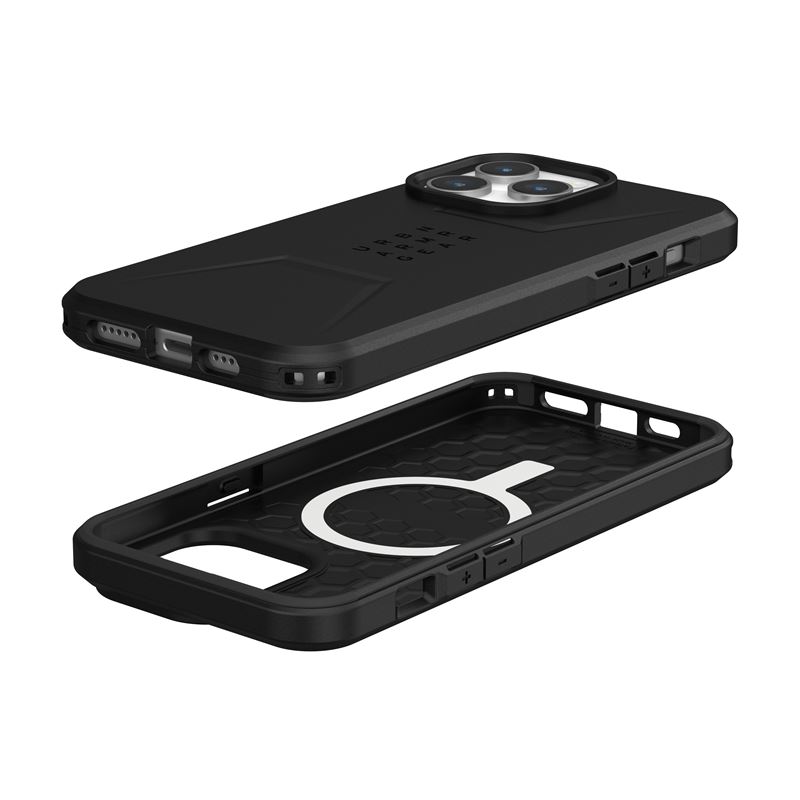 UAG iPhone 15 Pro Max Civilian MagSafe Σκληρή Θήκη με MagSafe - Black UAG iPhone 15 Pro Max Civilian MagSafe Σκληρή Θήκη με MagSafe - Black