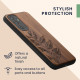 KW Samsung Galaxy A54 5G Θήκη από Φυσικό Ξύλο - Design Leaf Branch - Dark Brown - 60799.06