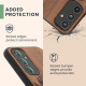 KW Samsung Galaxy A54 5G Θήκη από Φυσικό Ξύλο - Design Leaf Branch - Dark Brown - 60799.06