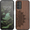 KW Samsung Galaxy A14 5G Θήκη από Φυσικό Ξύλο - Design Rising Sun - Dark Brown - 60817.02