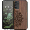 KW Samsung Galaxy A14 5G Θήκη από Φυσικό Ξύλο - Design Rising Sun - Dark Brown - 60817.02