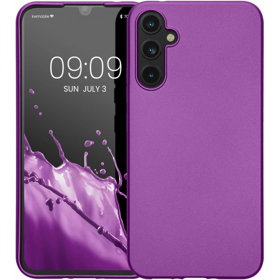 KW Samsung Galaxy A34 5G Θήκη Σιλικόνης TPU - Metallic Purple - 60810.240