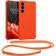 KW Samsung Galaxy A34 5G Θήκη Σιλικόνης TPU με Λουράκι - Fruity Orange - ‎60820.150