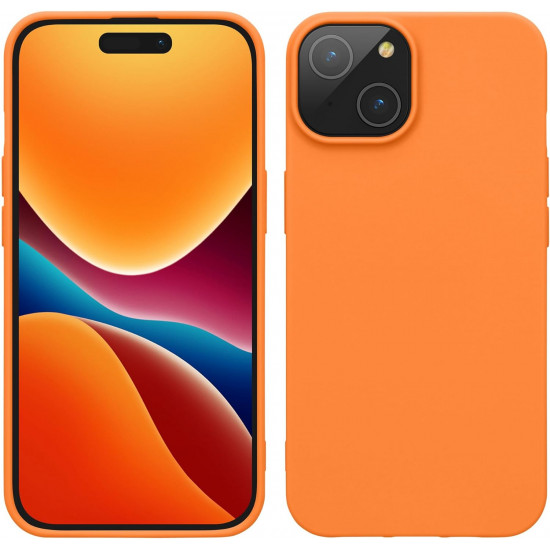KW iPhone 15 Plus Λεπτή Θήκη Σιλικόνης TPU - Fruity Orange - 61958.150