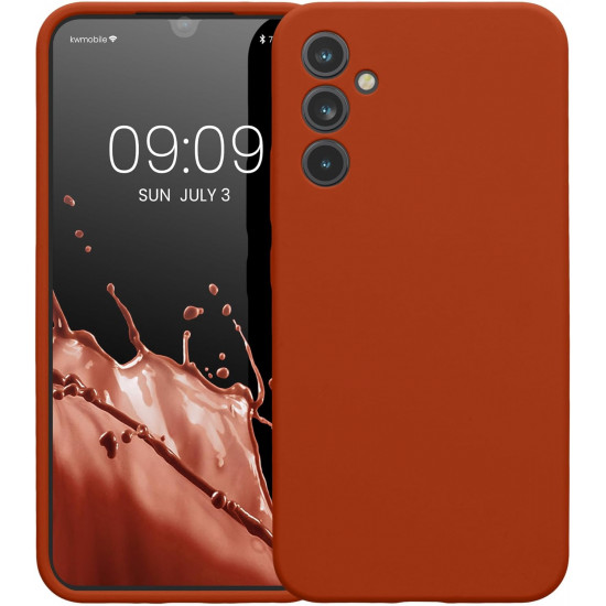 KW Samsung Galaxy A34 5G Θήκη Σιλικόνης Rubber TPU - Rusty Orange - 60807.249
