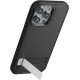 KW iPhone 15 Pro Σκληρή Θήκη με Πλαίσιο Σιλικόνης και Stand - Black - 62043.01