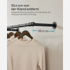 Songmics Επιτοίχια Μεταλλική Ράγα Ρούχων - Black - HSR104B01