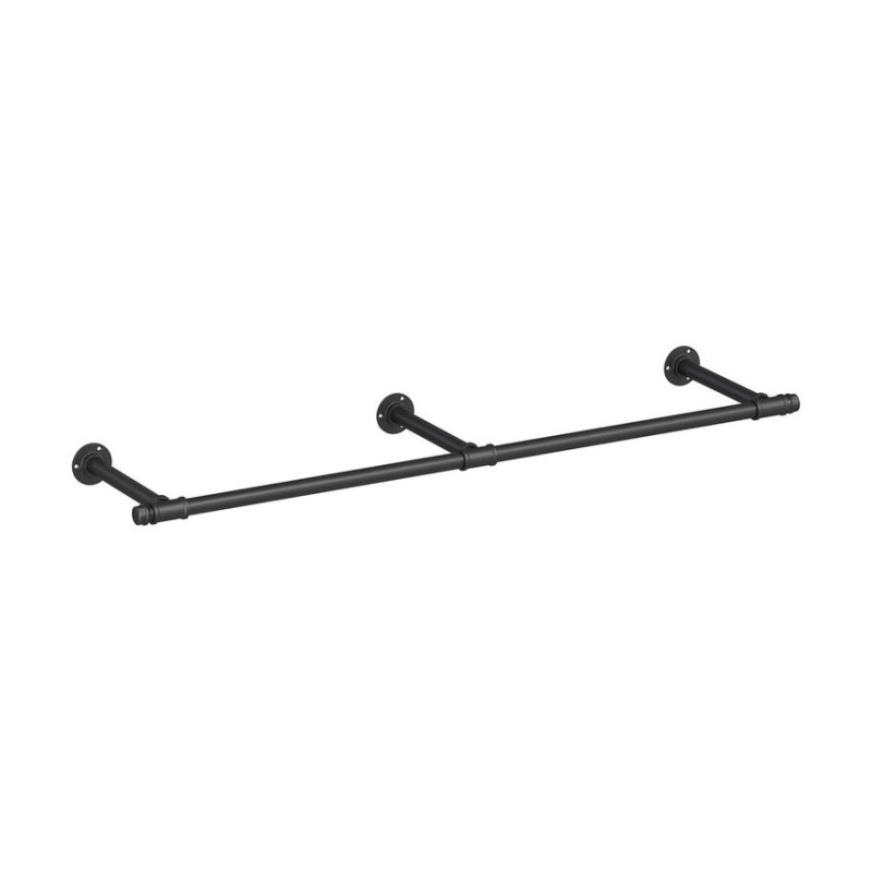 Songmics Επιτοίχια Μεταλλική Ράγα Ρούχων - Black - HSR104B01
