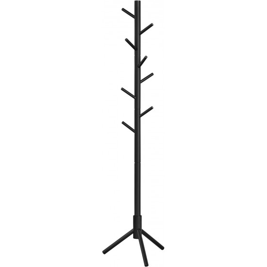 Vasagle Επιδαπέδια Ξύλινη Κρεμάστρα με Ρυθμιζόμενο Ύψος - Black - RCR004B01