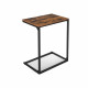 Vasagle Βοηθητικό Τραπέζι με Ξύλινη Επιφάνεια και Μεταλλικά Πόδια - 55 x 35 x 66 cm - Vintage Brown / Black - LNT52BX