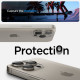 Spigen iPhone 14 Pro / 14 Pro Max / 15 Pro / 15 Pro Max Optik.TR EZ Fit Αντιχαρακτικό Γυαλί για την Κάμερα - 2 Τεμάχια - Natural Titanium