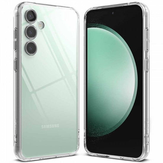 Ringke Samsung Galaxy S23 FE Fusion Σκληρή Θήκη με Πλαίσιο Σιλικόνης - Διάφανη
