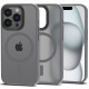 Tech-Protect iPhone 15 Pro Max MagMat Σκληρή Θήκη με Πλαίσιο Σιλικόνης και MagSafe - Matte Titanium / Ημιδιάφανη