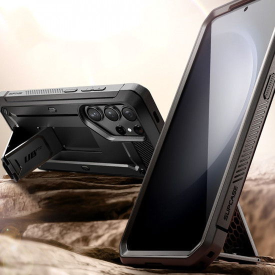Supcase Samsung Galaxy S24 Ultra Unicorn Beetle Pro 2 Σκληρή Θήκη με Προστασία Οθόνης και Stand - Black
