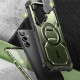 Supcase Samsung Galaxy S24 Armorbox Magsafe Σκληρή Θήκη με Προστασία Οθόνης και Κάλυμμα Κάμερας / Stand - Green